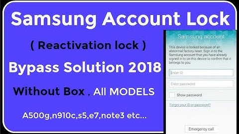 Bypass Samsung account Lock (reactivation lock) Solution 2018 ! All Models