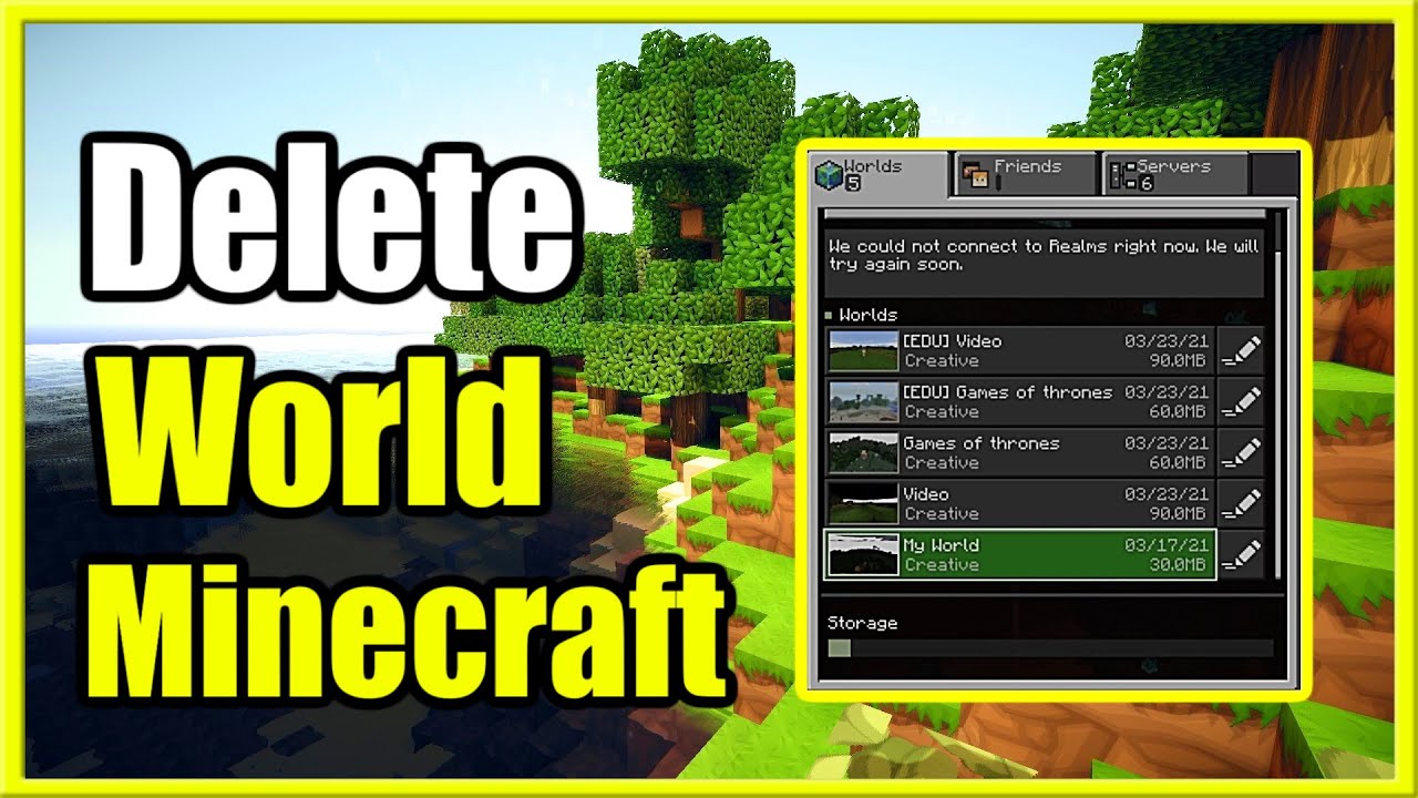 How do I uninstall Minecraft without losing my world?