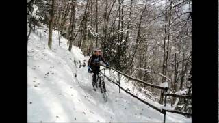 Mtb sulla neve in Valle Serina.wmv