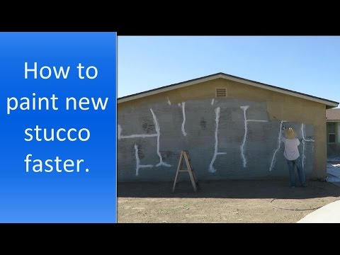 how-to-paint-new-stucco-faster.-the-best-way-to-paint-exterior-stucco.