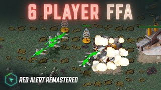 6 Player FFA on All That Glitters - Red Alert Remastered screenshot 3