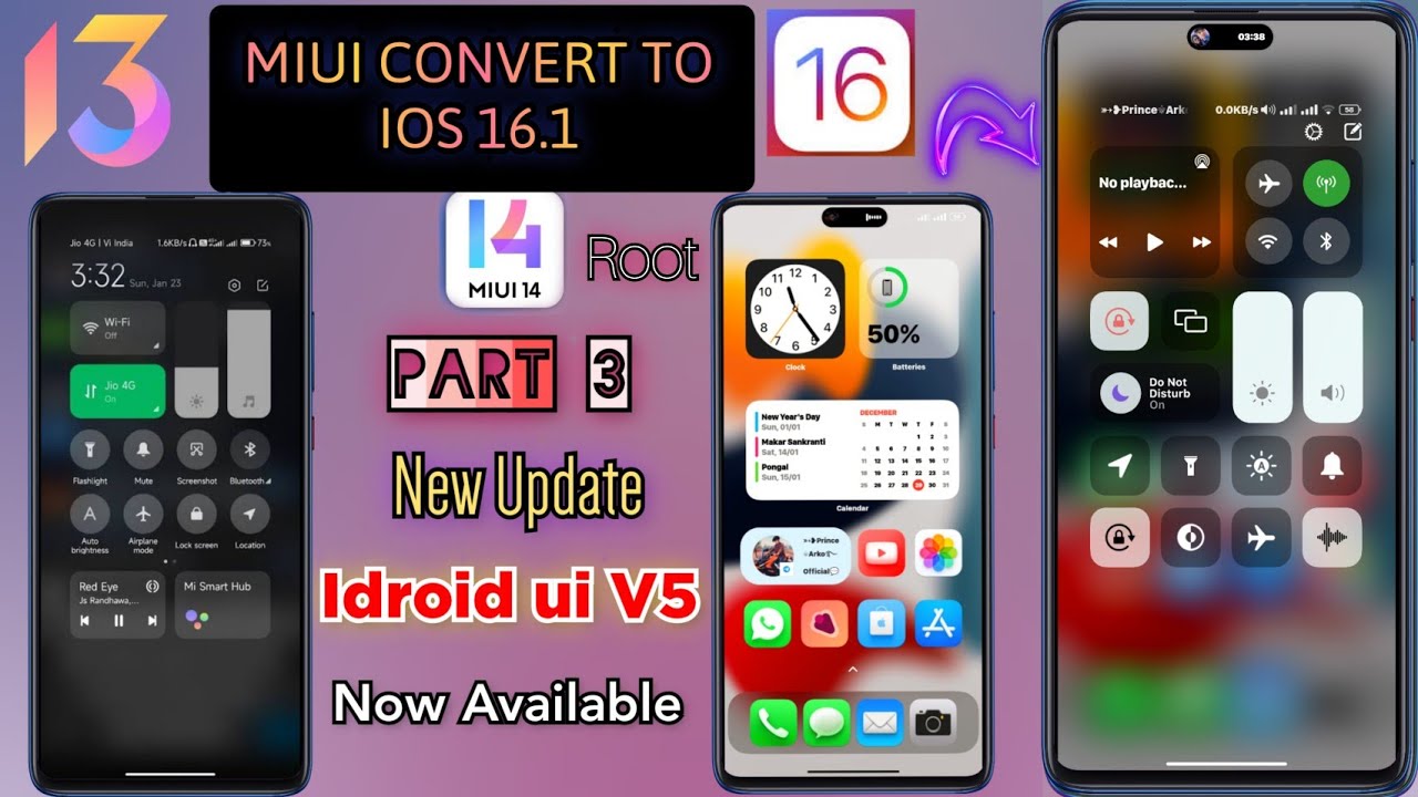 MIUI CONVERT TO iOS 16.1 ANY MIUI 13,14 Xiaomi,Redmi,Poco Device🔥Must ...