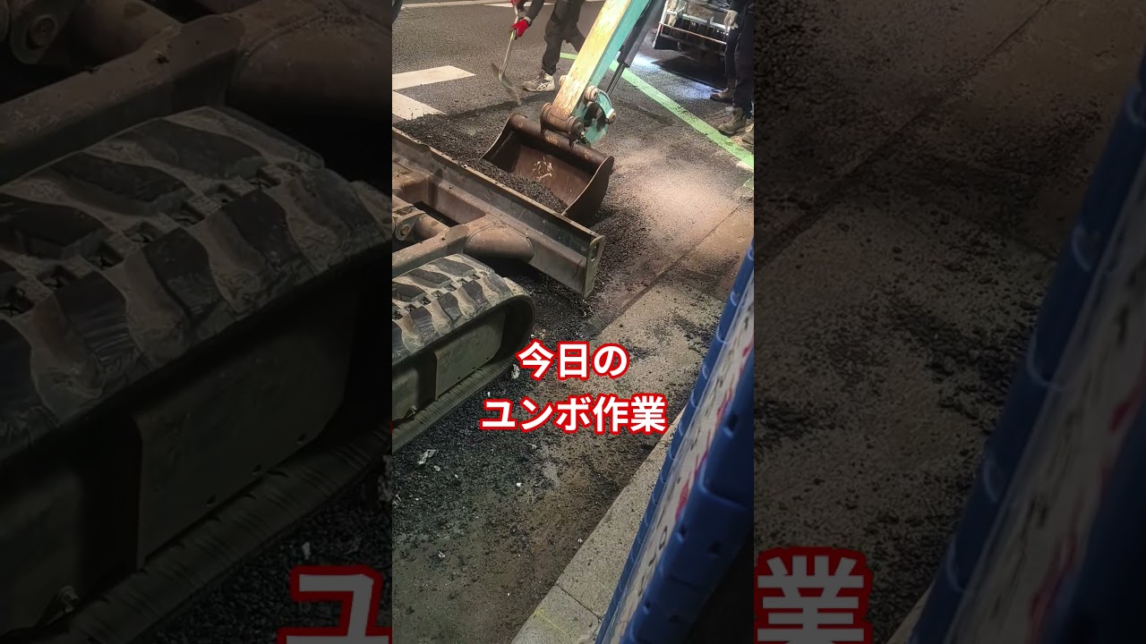 ユンボでお掃除