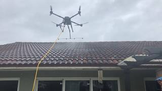 Professional aerial spraying Drone Soft Wash Roof Cleaning , LAVADO screenshot 5