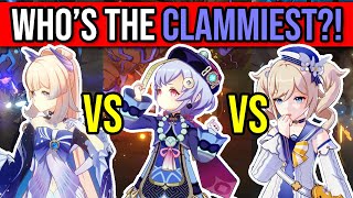 BUBBLE SHOWDOWN Whos the CLAMMIEST Healer Genshin Impact