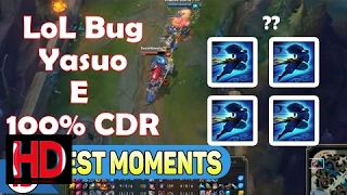 Lol Funny Moments Bug - When Yasuo Bug 100% Cdr League Of Legends Vivu