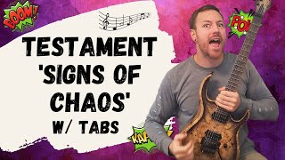 Testament Signs of Chaos Guitar Lesson + Tutorial