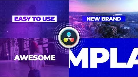 Modern Slideshow DaVinci Resolve Templates