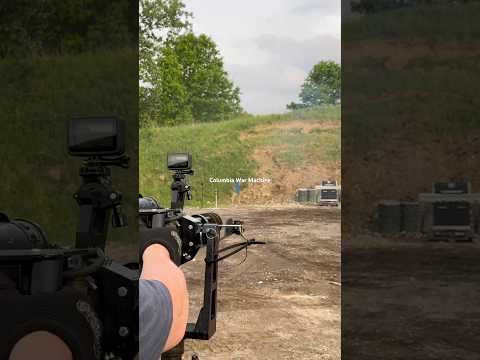 Blowing up grill will mini gun