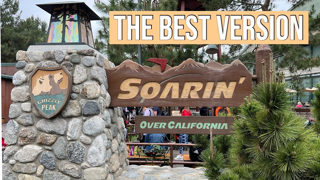 Soarin' Over California 4K Full Ride POV Center Seat The BEST