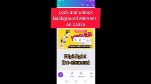How to lock elements/ objects on canva #canva #usingcanva