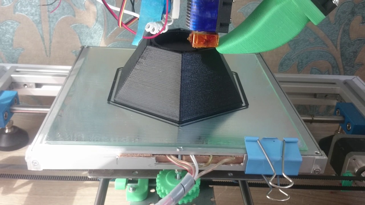 Печать пластиком PetG. - YouTube