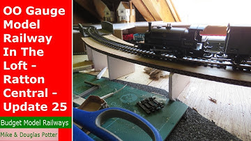 OO Gauge Model Railway In The Loft - Ratton Central - Constructing The Track Incline - Update 25