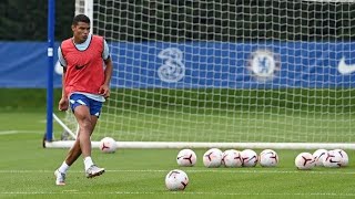 Thiago Silva Training with Chelsea Team Mates More