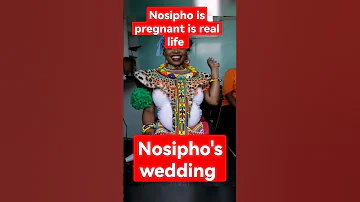 Uzalo: Nosipho's wedding || pregnant in real life