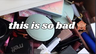 reorganizing my makeup collection + my new filming set up!