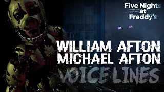 PJ Heywood - William Afton and Michael Afton All Voice Lines