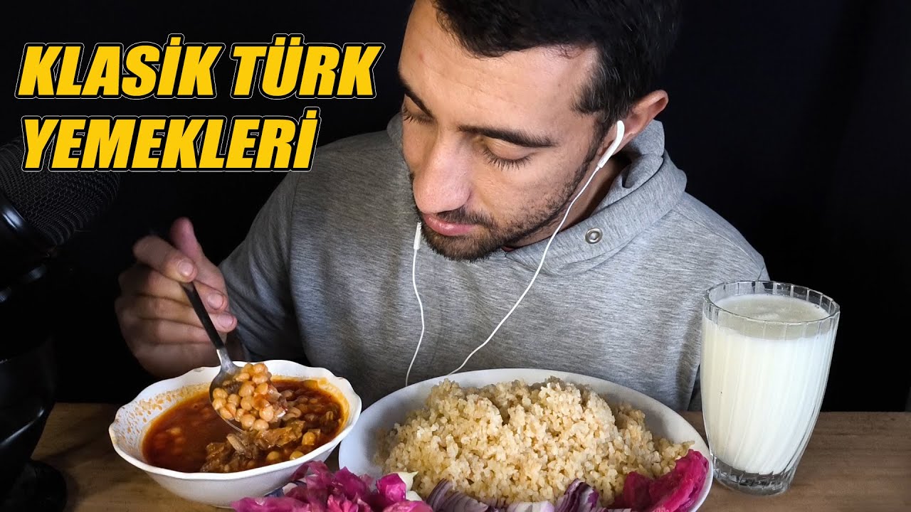 KLASİK TÜRK YEMEKLERİ ASMR || PİLAV & NOHUT YAHNİSİ #asmr #mukbang 