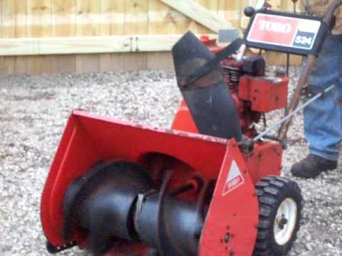 Toro 524 Snowblower - YouTube mtd wiring diagram manual 