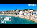 Blanes (Platja De Blanes) Beach, Costa Brava, Catalonia - 🇪🇸 Spain - 4K Walking Tour