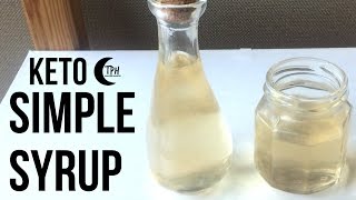 Keto Simple Syrup | Low-Carb Vanilla Simple Syrup Recipe | Keto Cocktail Syrup