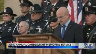 Annual candlelight memorial service honors fallen police officers