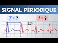 Signal priodique  dterminer la priode  la frquence   lyce  physique chimie