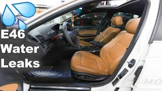 MOST COMMON INTERIOR WATER LEAKS IN BMW! + DIAGNOSING