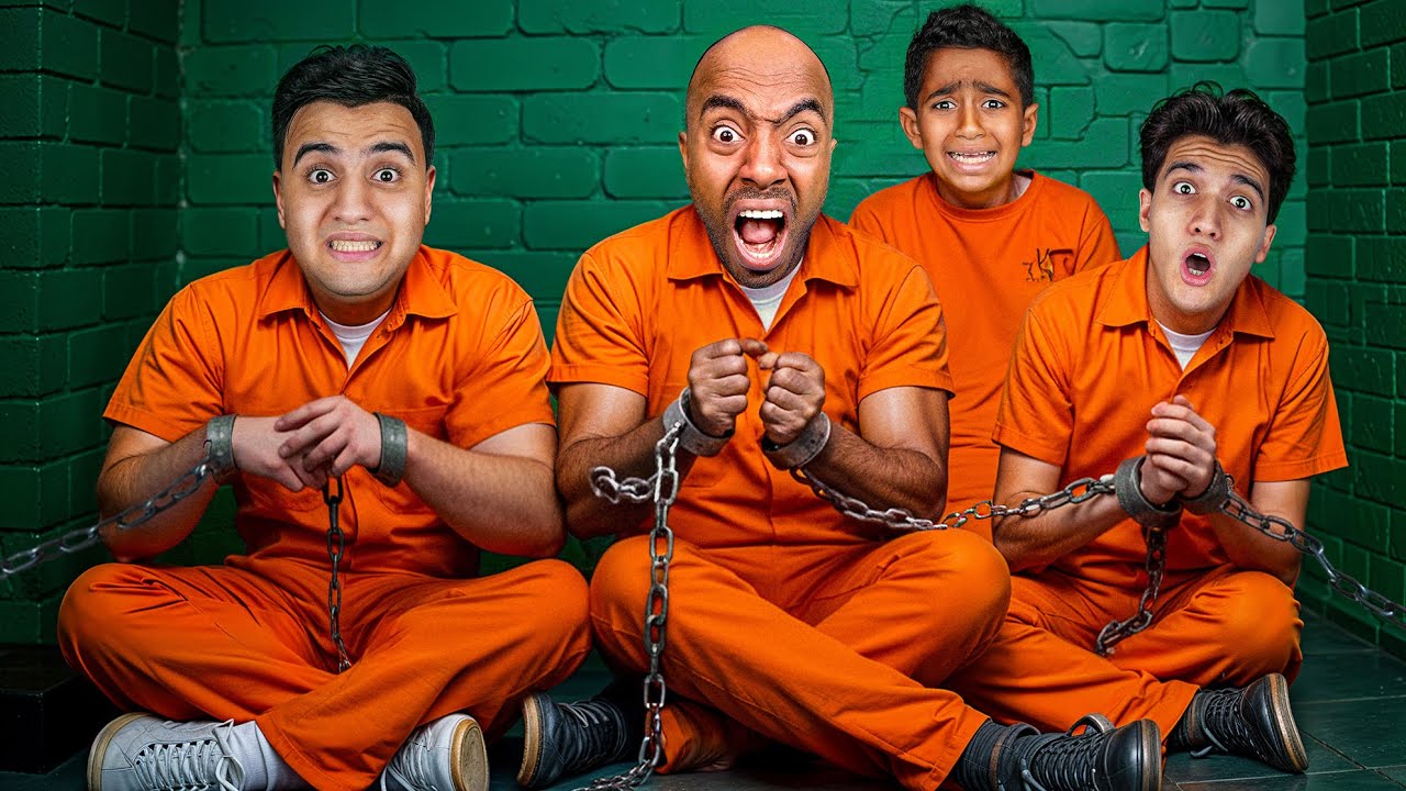 تحدي اول شخص يهرب من السجن يفوز !! 😱 ملوك السعادة راحو فيها 😰 ادم ( انهيار وبكاء) 💔😭