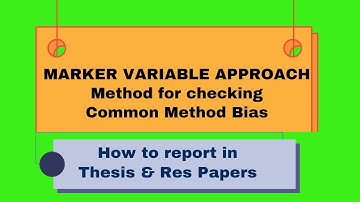 7. MARKER VARIABLE APPROACH using SmartPLS 4 | How to check Common Method Bias in Research Model