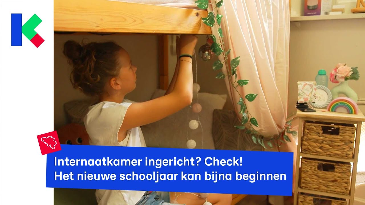 Agath en Ophélie richten deze week hun nieuwe kamer op internaat in