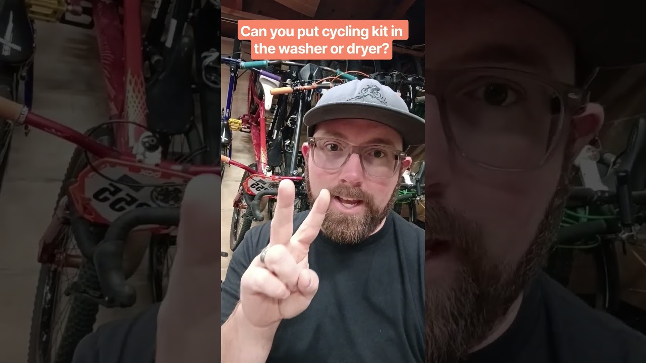 Can you put cycling kit in the washer or dryer? #shorts