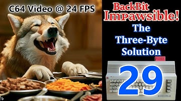 Ep.29 - The Three-Byte Solution - C64 BackBit Impawsible!