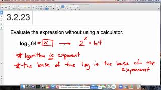 Evaluating a logarithm: Example #2