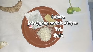 KAMI DARI KELOMPOK 3 INGIN MEMPERSEMBAHKAN VIDEO CARA MEMBUAT TEH JAHE