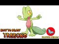 How To Draw Treecko Pokemon | Coloring and Drawing For Kids