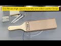 How to assemble lavoda 4-sided leather strop?