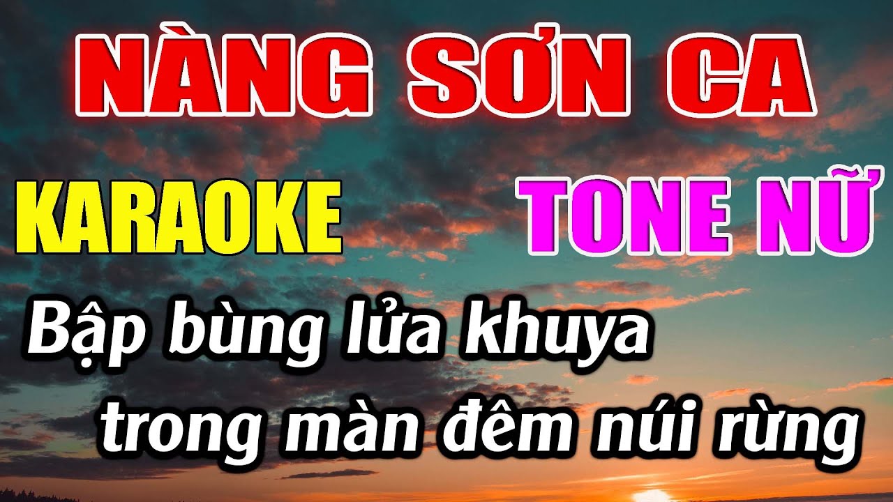Nàng Sơn Ca Karaoke Tone Nữ Karaoke Đức Duy - Beat 2024