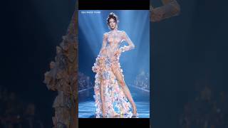 Pastel Butterfly Sheer Gown 🦋 | Ethereal Couture Runway Fashion