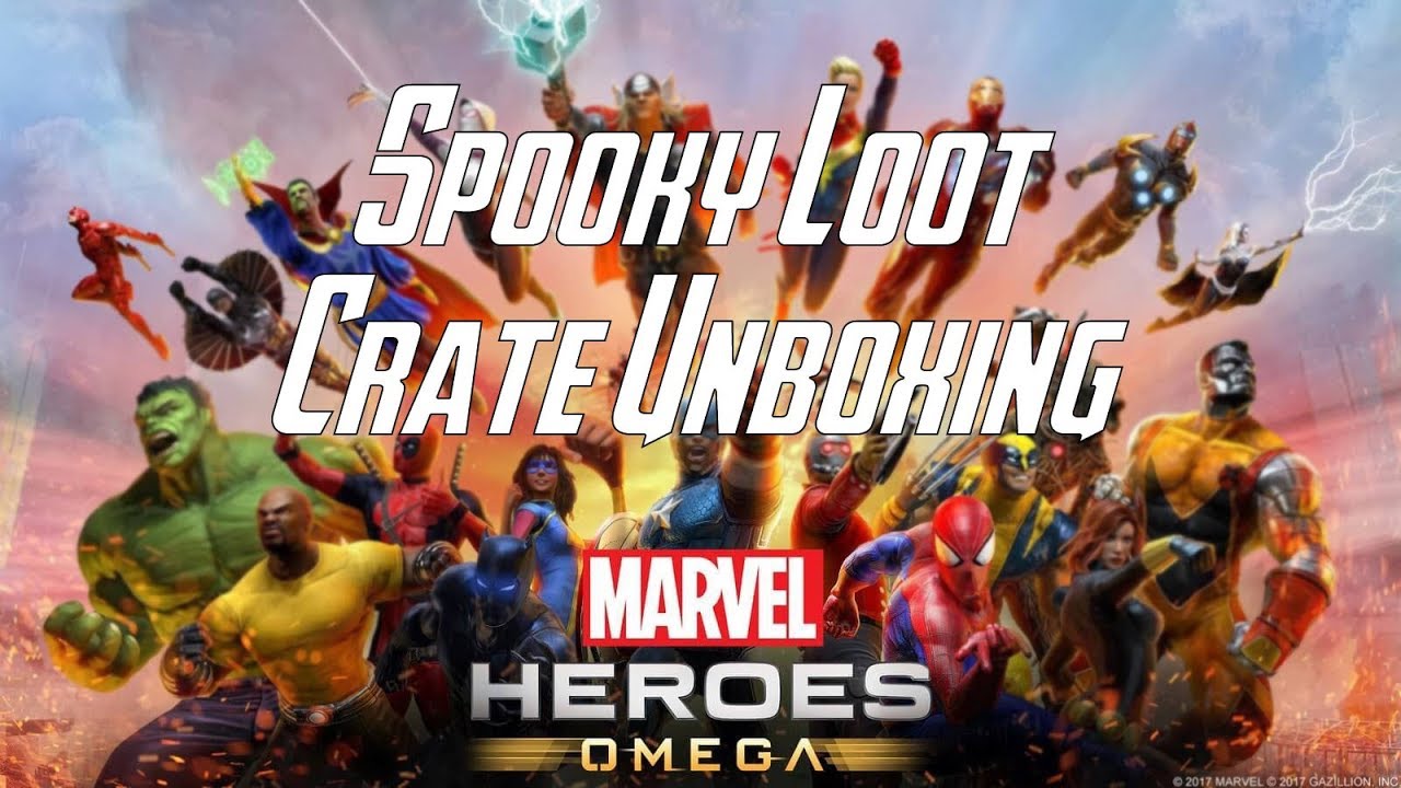Spooky Loot Crate Unboxing (x10) - Marvel Heroes Omega (PS4/XBOX)