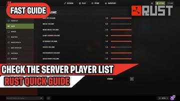 Snelle handleiding voor het controleren van de spelerslijst in Rust