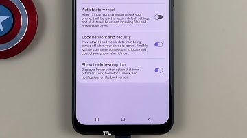 How to enable/disable display of lock options on Samsung M31 Android 12
