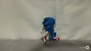 Sonic runing stop motion