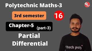 Applied Mathematics-3 | Lecture-16 | Chapter-5 Partial Differentiation (part-3) | Polytechnic.
