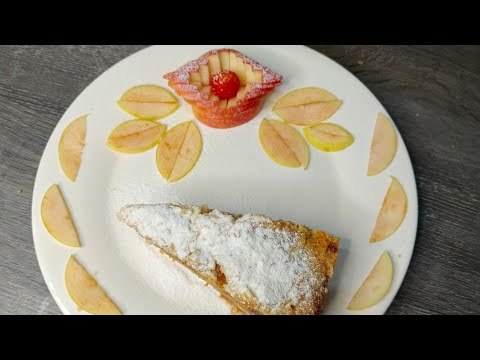 Пирог без замеса теста с яблоками.Насыпной пирог или пирог три стакана