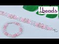 how to make crystal bracelet/ beaded bracelet/ cara membuat konektor masker Kristal bicone/ Lbeads