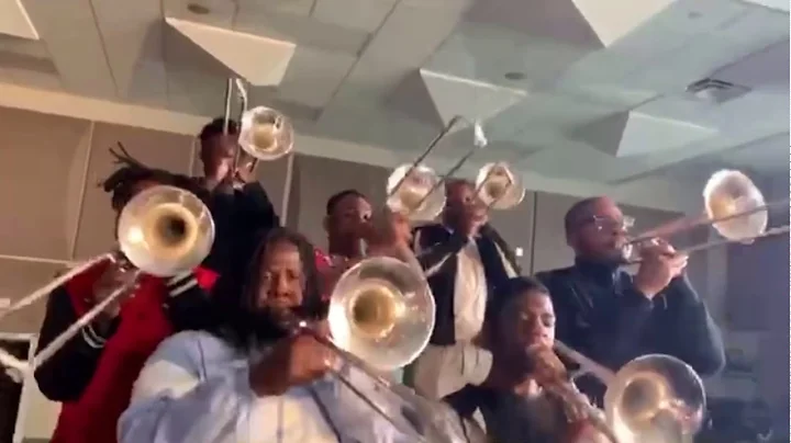 Benedict College Trombones Funk Phi Slide Black & ...