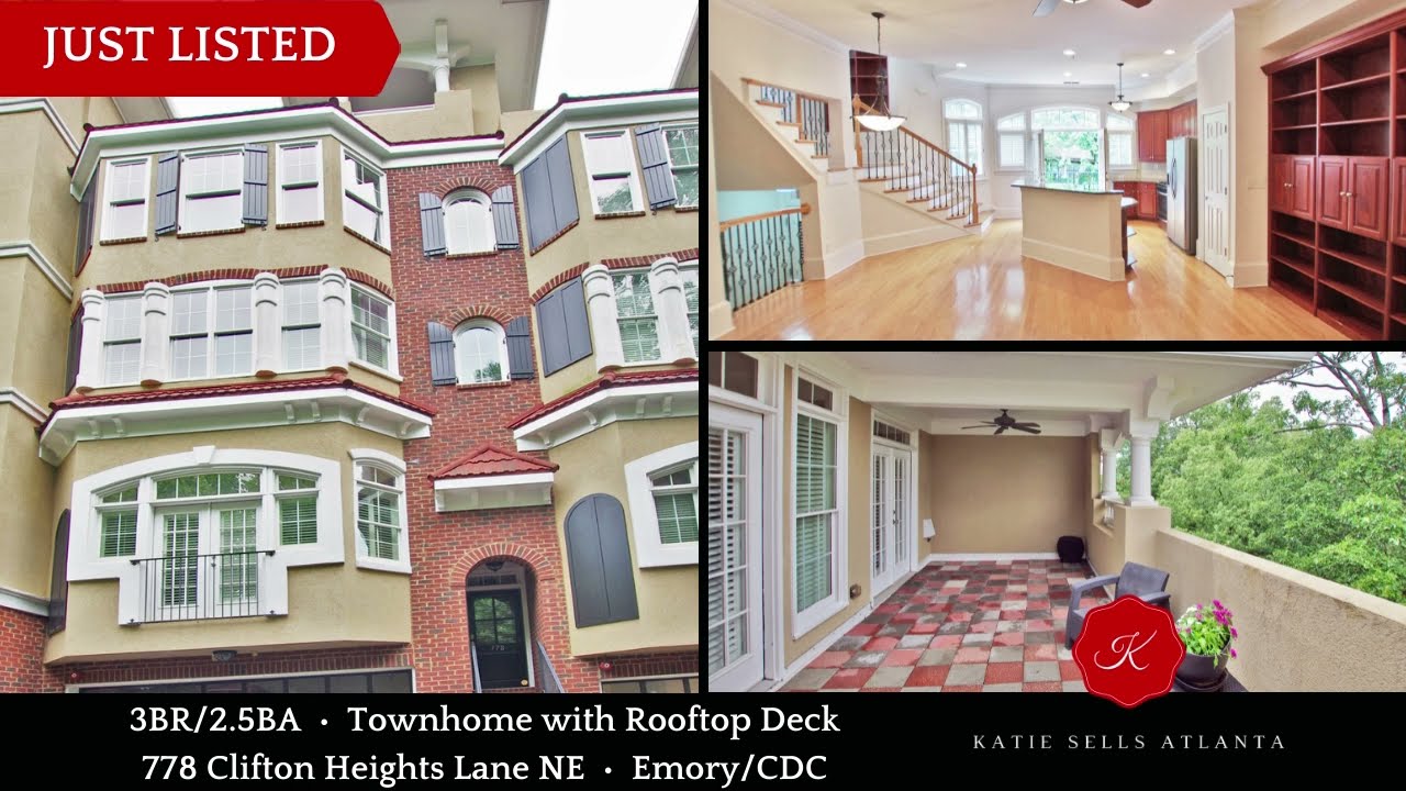 JUST LISTED 3BR/2.5BA Townhome Near Emory/CDC (Atlanta, GA) YouTube