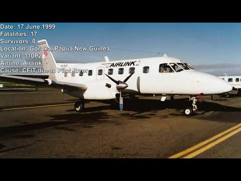 Top 20 Deadliest Air Crashes Involving the Embraer Emb-110 Bandeirante