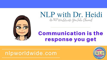 NLP - Communication is the response you get